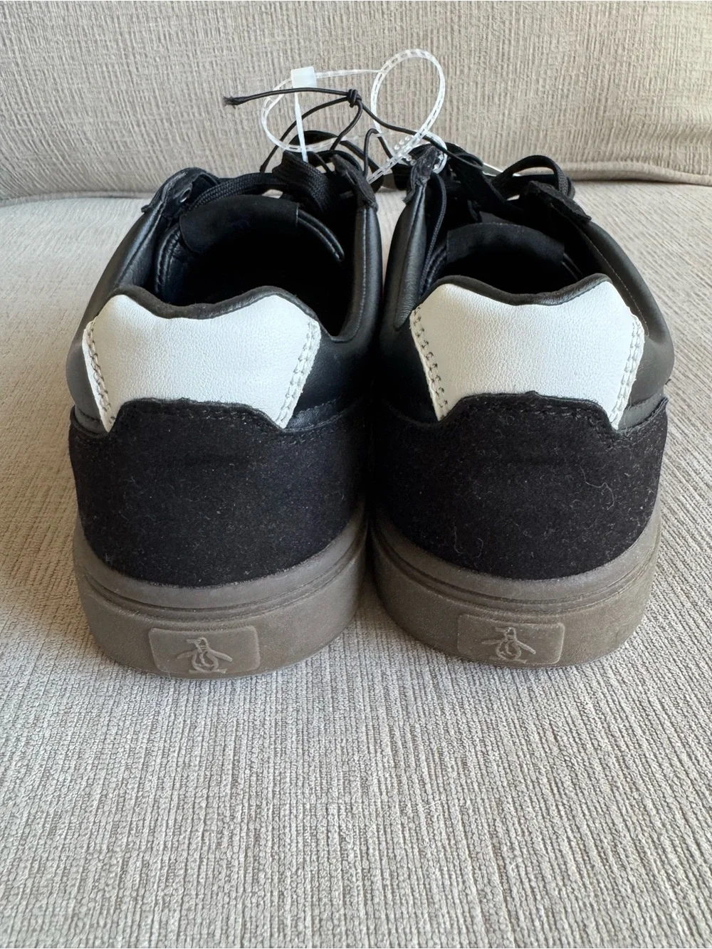 Original Penguin Men's Black Court Sneakers NWT Size 9.5 - Picture 5 of 6